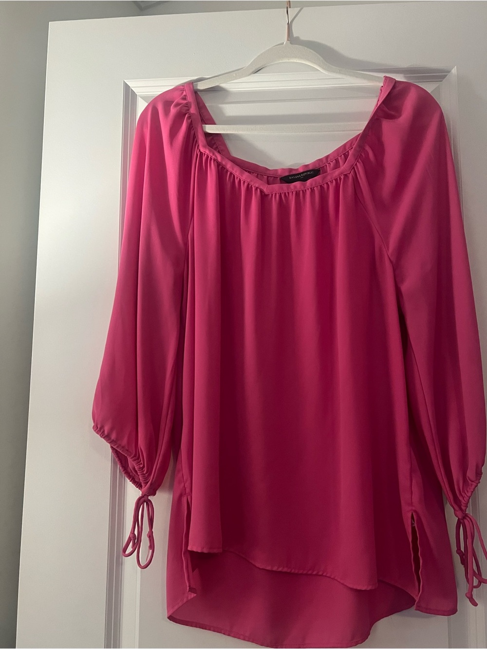 Women’s Banana Republic Pink Peasant Blouse -